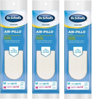 Foto 1 | Amortiguación Air-pillo De Dr. Scholl's Con Espuma Viscoelástica, 3 Pares - Venta Internacional.