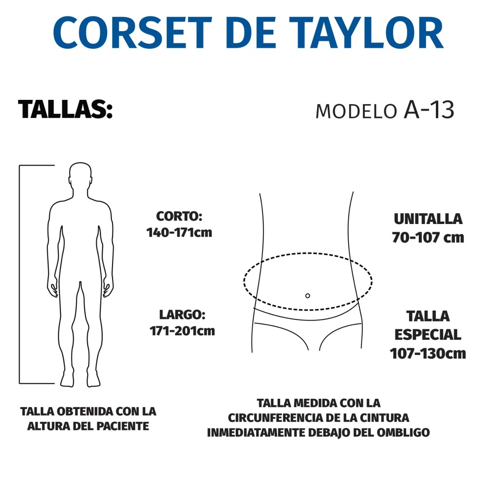 Foto 7 | Soporte Corporal Columna Vertebral Corset Corto Taylor A13 Tynor
