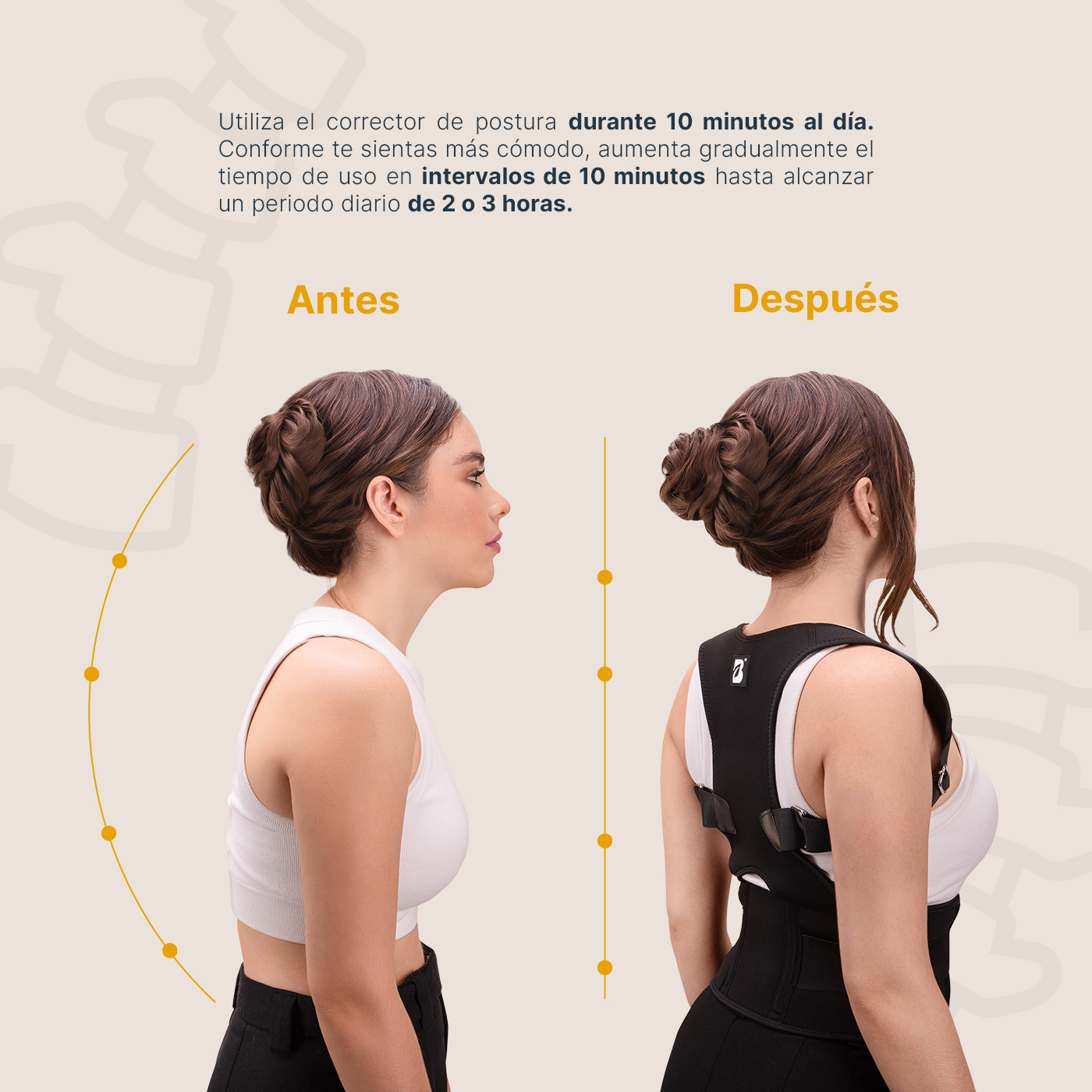 Foto 5 | Corrector De Postura. Alivio De Dolor De Espalda. Posture Corrector B Life.