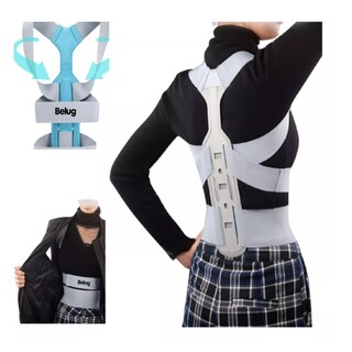 Foto 4 | Corrector De Postura Para Hombres Y Mujeres Con Placa Soporte Gris Talla S Belug