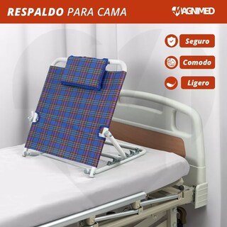 Foto 3 | Respaldo Ajustable Para Cama | Ajustable Para Varias Posiciones, Estructura Plegable, Fácil Ajuste Color Azul