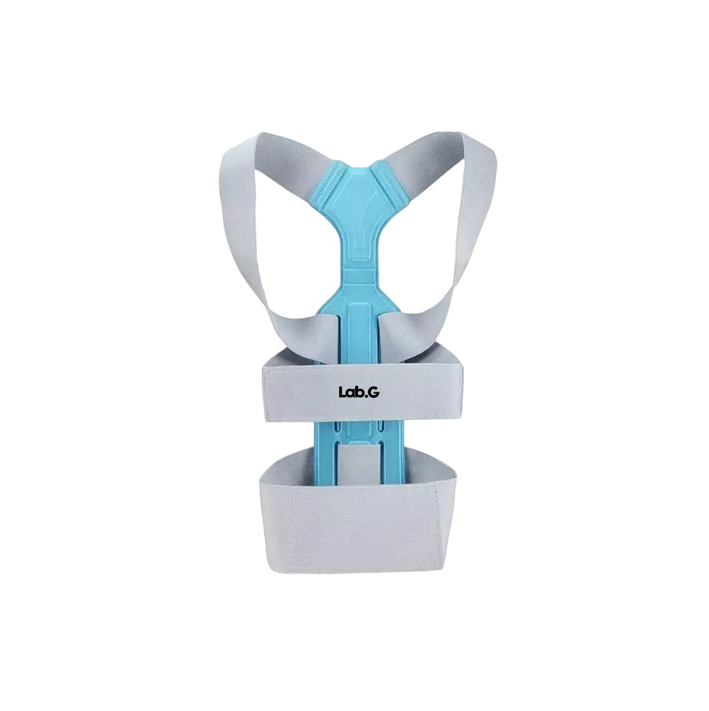 Corrector De Postura Lab.g Para Hombres Y Mujeres Con Placa Soporte Gris Talla M