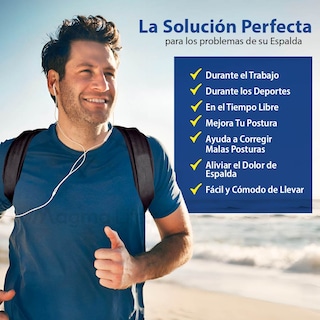 Foto 2 | Magma Life Corrector De Postura Transpirable: Solución Para Corregir La Postura De Espalda Alta En Hombres Y Mujeres