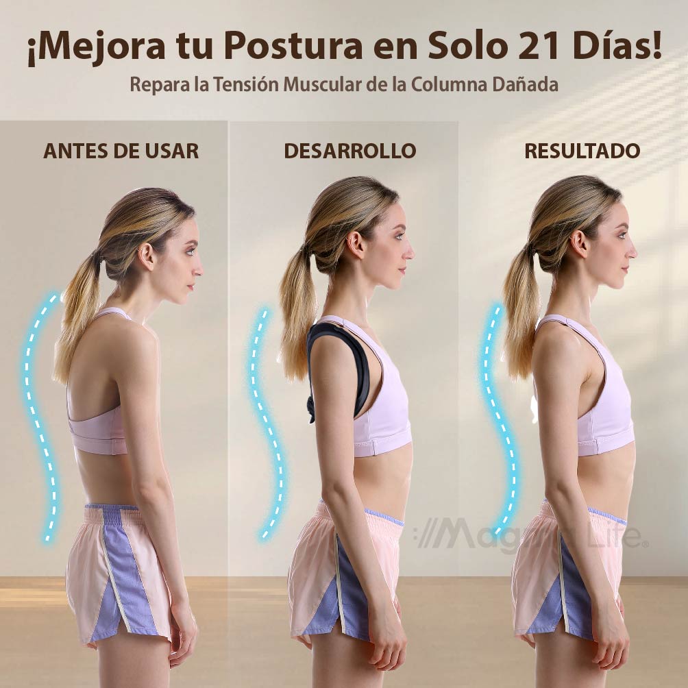 Foto 5 pulgar | Magma Life Corrector De Postura Transpirable: Solución Para Corregir La Postura De Espalda Alta En Hombres Y Mujeres