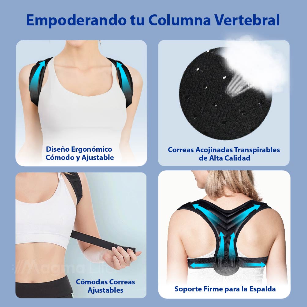 Foto 6 pulgar | Magma Life Corrector De Postura Transpirable: Solución Para Corregir La Postura De Espalda Alta En Hombres Y Mujeres