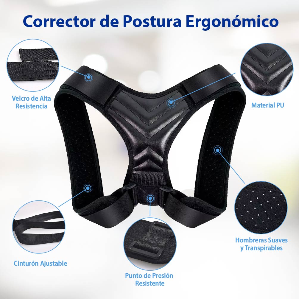 Foto 9 pulgar | Magma Life Corrector De Postura Transpirable: Solución Para Corregir La Postura De Espalda Alta En Hombres Y Mujeres