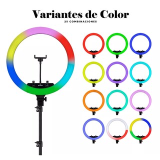 Foto 3 | Lámpara Aro de Luz Led 18 Pulgadas más Maletín más Control para Foto Vídeo Eo Safe Imports Esi-12734 Multicolor
