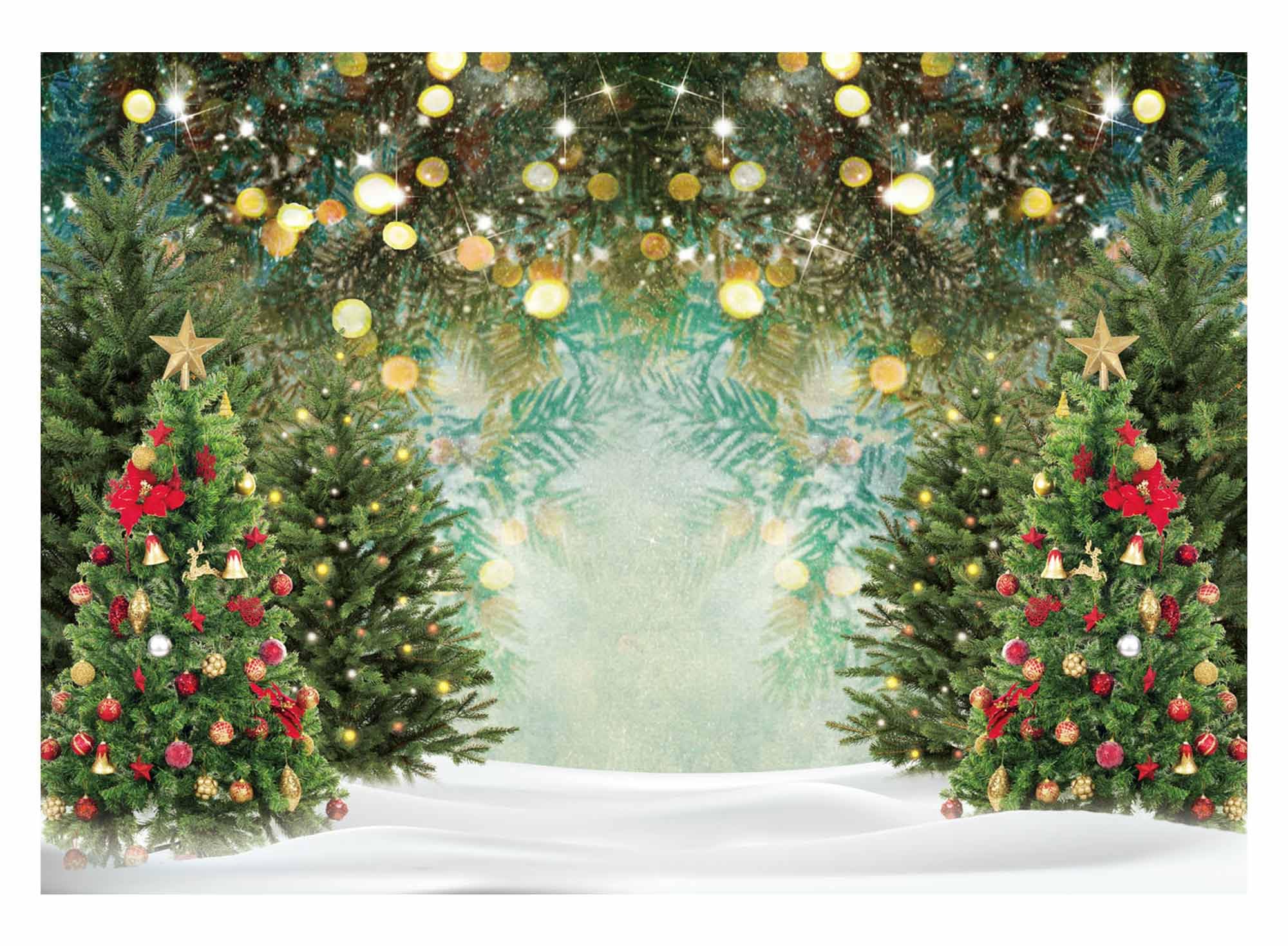 Foto 2 pulgar | Telón Fotográfico de Pino Allenjoy Christmas Wonderland de 2,1 x 1,5 m - Venta Internacional