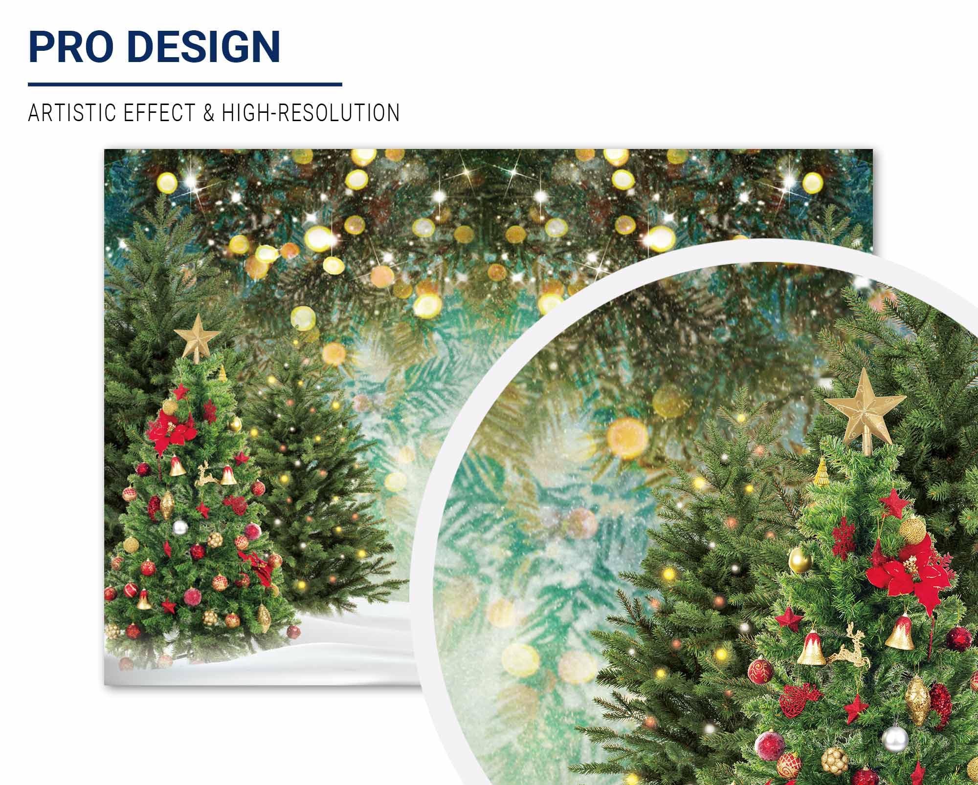 Foto 2 | Telón Fotográfico de Pino Allenjoy Christmas Wonderland de 2,1 x 1,5 m - Venta Internacional