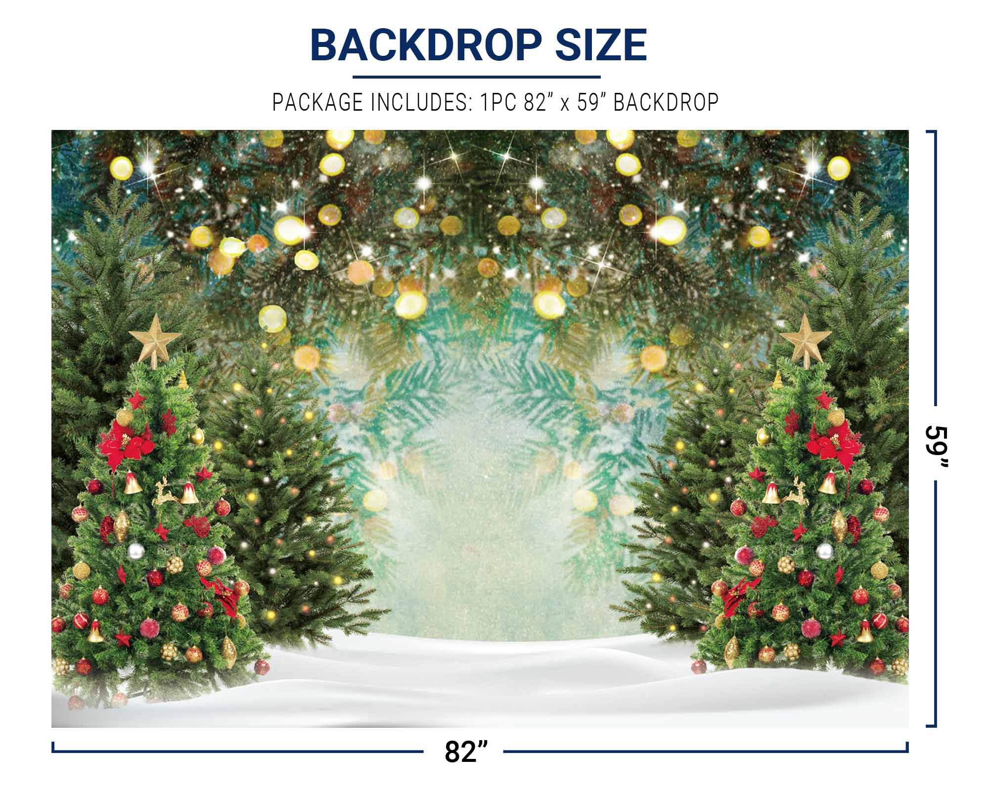 Foto 4 pulgar | Telón Fotográfico de Pino Allenjoy Christmas Wonderland de 2,1 x 1,5 m - Venta Internacional
