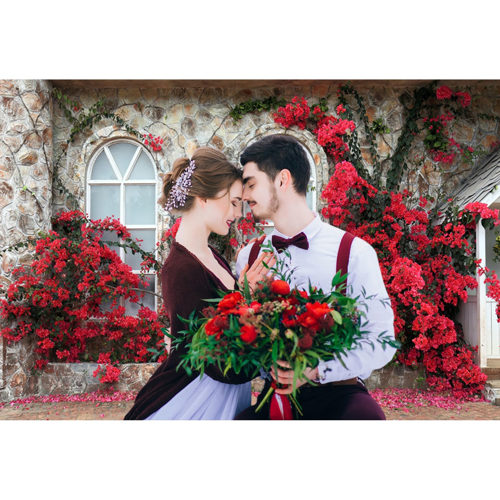 Foto 3 pulgar | Fondo Fotográfico Baocicco Romantic Red Blossom 220 x 150 cm - Venta Internacional