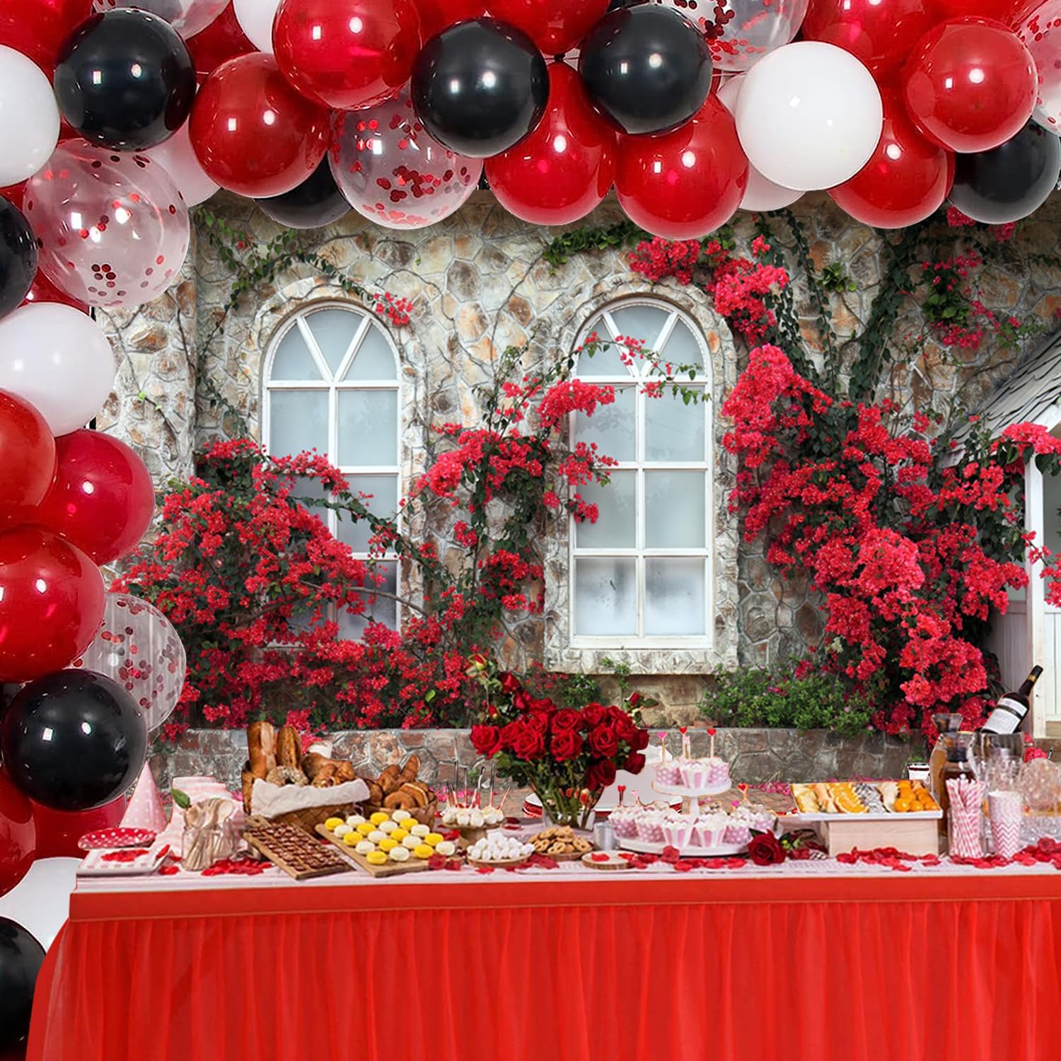 Foto 4 | Fondo Fotográfico Baocicco Romantic Red Blossom 220 x 150 cm - Venta Internacional