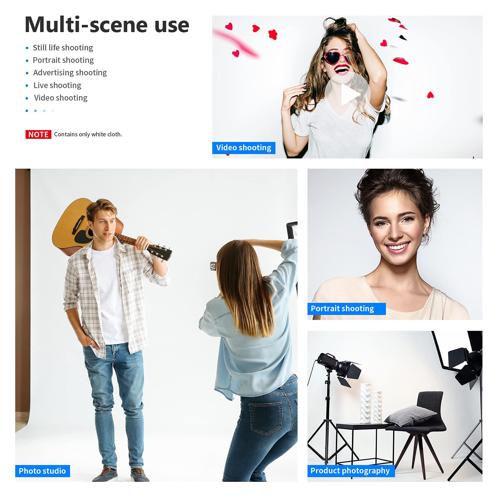 Foto 5 | Telón De Fondo Neewer Para Estudio Fotográfico 1,8 X 2,8 M - Venta Internacional