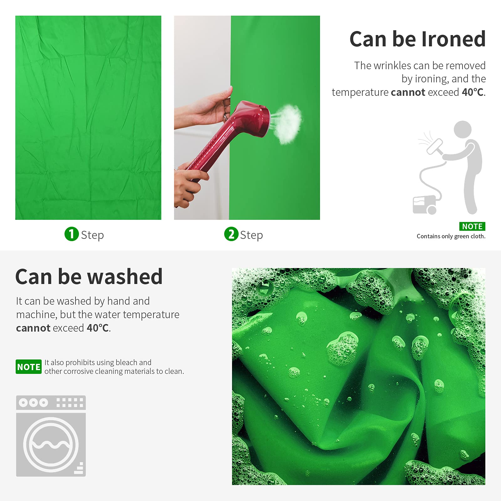 Foto 4 pulgar | Telón de Fondo Fotográfico Neewer de Muselina Cromakey Verde 3 X 6 M - Venta Internacional