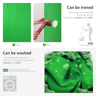 Foto 3 | Telón de Fondo Fotográfico Neewer de Muselina Cromakey Verde 3 X 6 M - Venta Internacional