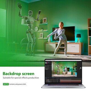 Foto 4 | Telón de Fondo Fotográfico Neewer de Muselina Cromakey Verde 3 X 6 M - Venta Internacional