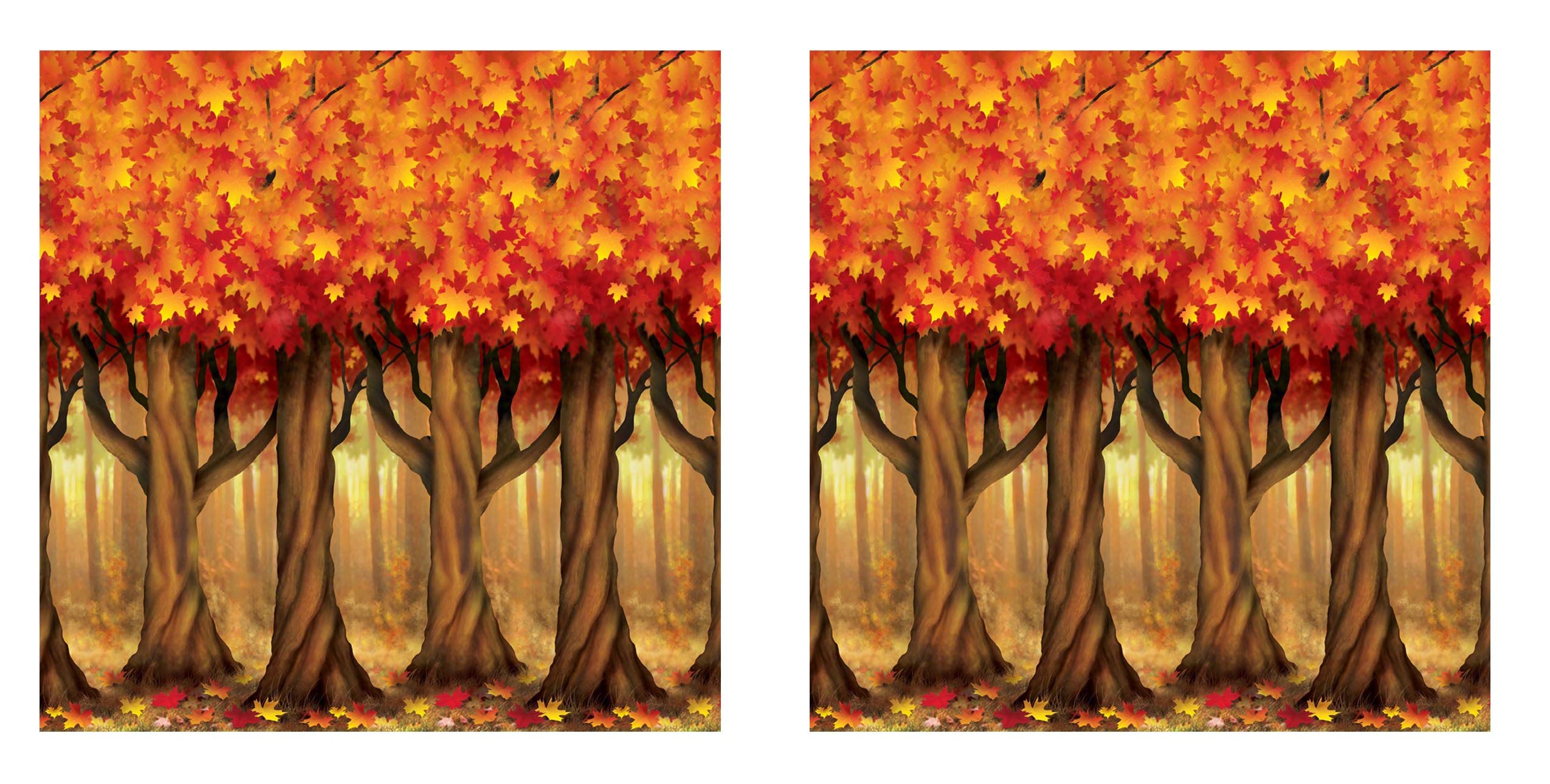 Foto 2 pulgar | Fondos De Pared Beistle Fall Trees, 1,2 M X 9 M, Paquete De 2 - Venta Internacional.