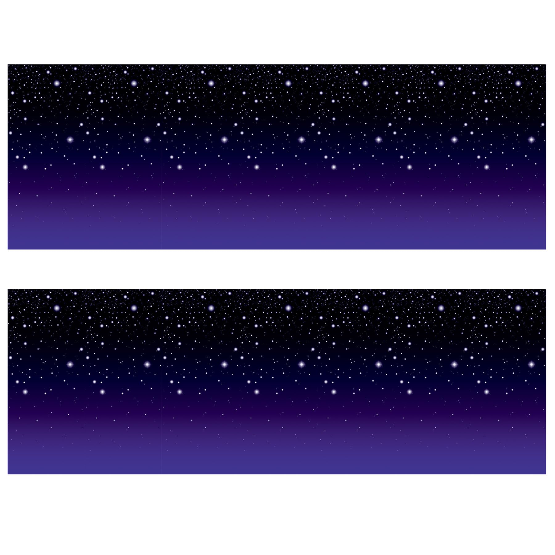 Foto 2 pulgar | Fondos Fotográficos Beistle Starry Sky Para Pared, 4 X 9 M, 2 Piezas - Venta Internacional.