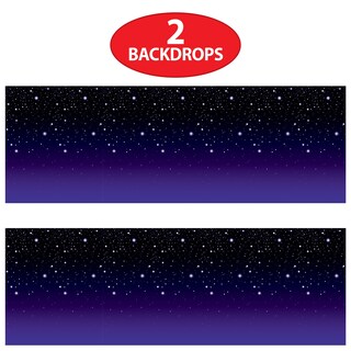 Foto 4 | Fondos Fotográficos Beistle Starry Sky Para Pared, 4 X 9 M, 2 Piezas - Venta Internacional.