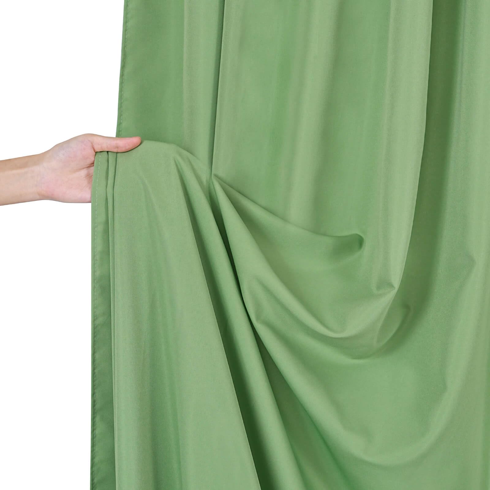 Foto 6 | Cortinas De Fondo Soardream De Poliéster Verde Salvia, 3 X 3 M - Venta Internacional.