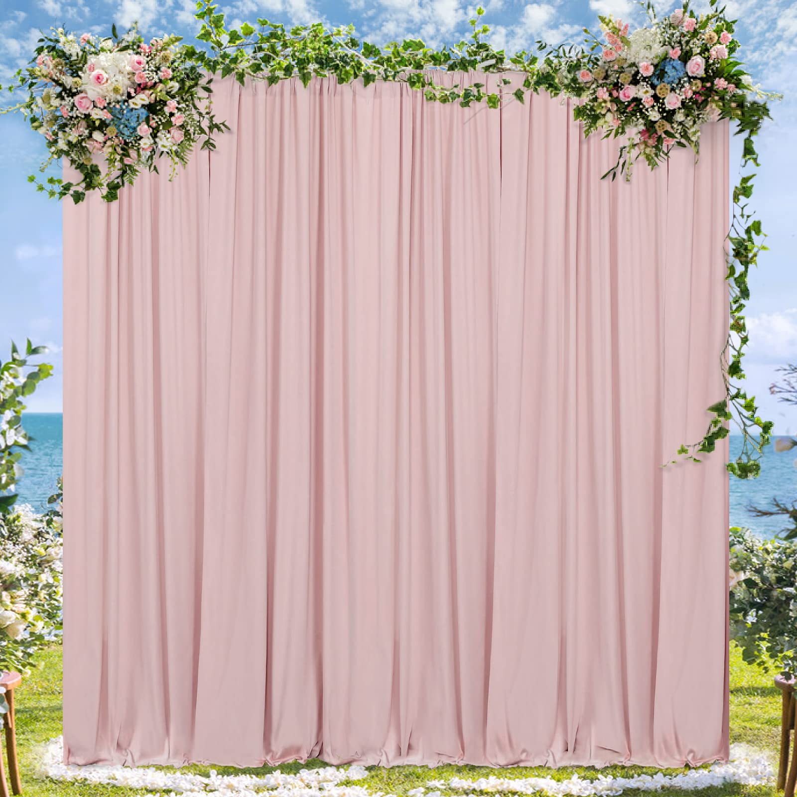 Foto 2 | Cortinas De Fondo Fotográfico Soardream Dusty Rose De 9 X 3 M - Venta Internacional.