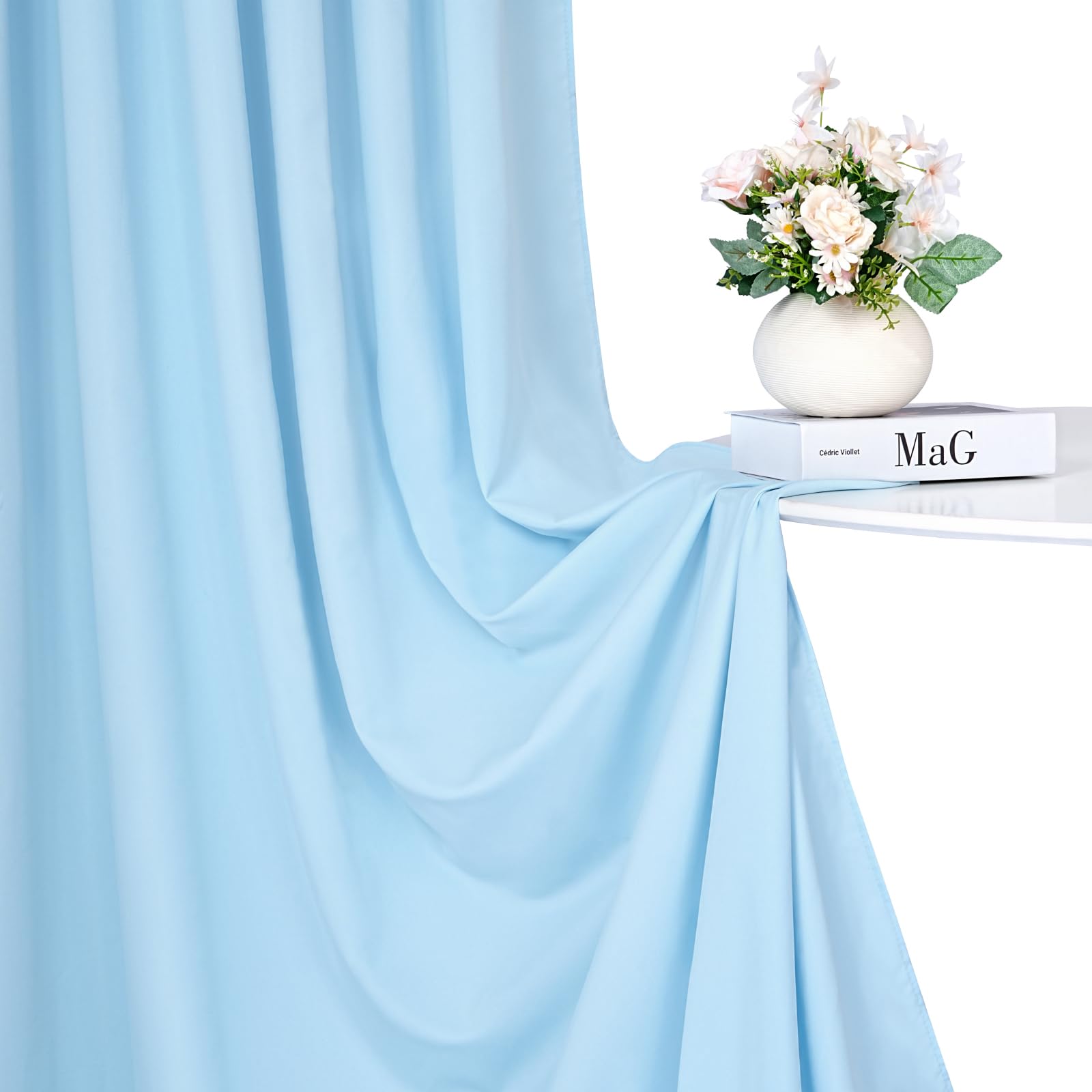 Foto 5 | Cortinas De Fondo Soardream Baby Blue De Poliéster De 3 X 3 M - Venta Internacional.