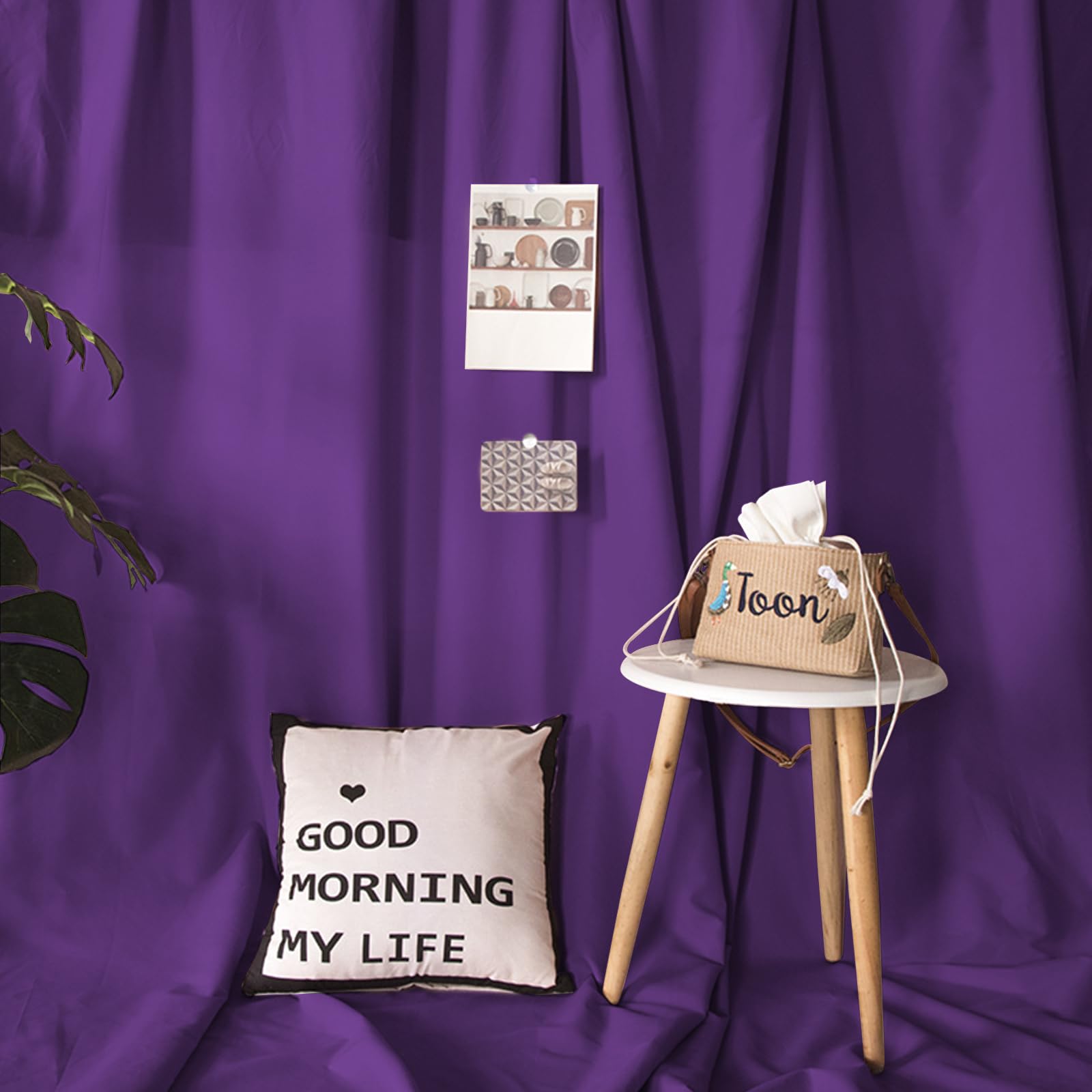 Foto 7 pulgar | Cortinas De Fondo Soardream, Poliéster Morado, 1,5 X 3 M, 4 Paneles - Venta Internacional.