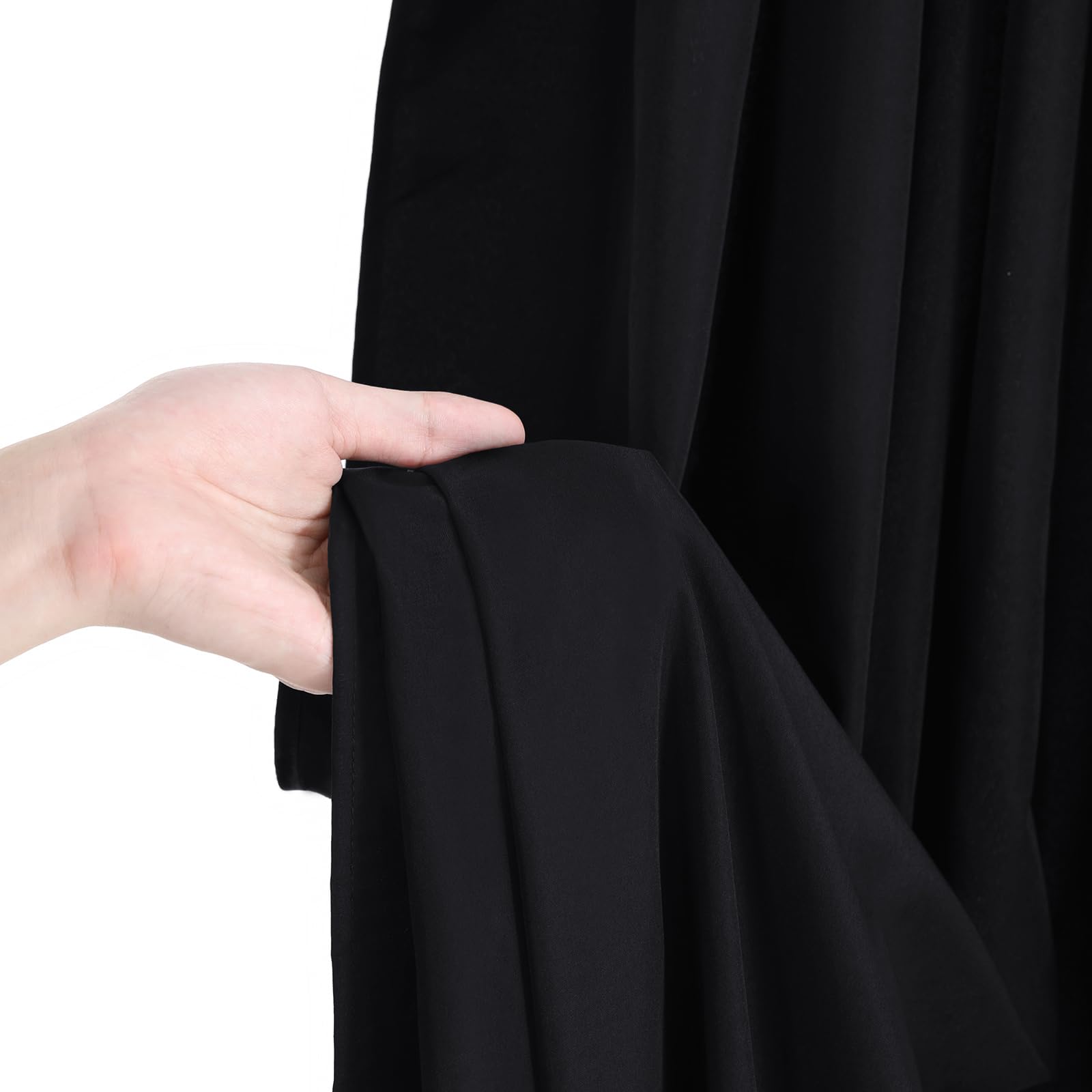 Foto 8 pulgar | Cortinas De Fondo Soardream De Poliéster Negro De 9 X 3 M, 6 Paneles - Venta Internacional.