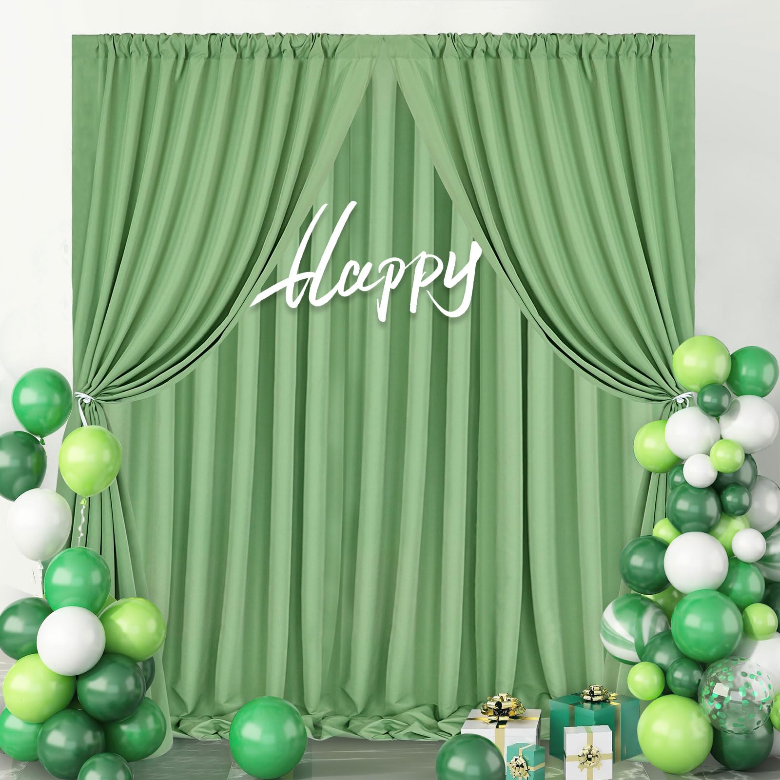 Foto 2 pulgar | Cortinas Soardream Verde Salvia 6x M - Venta Internacional