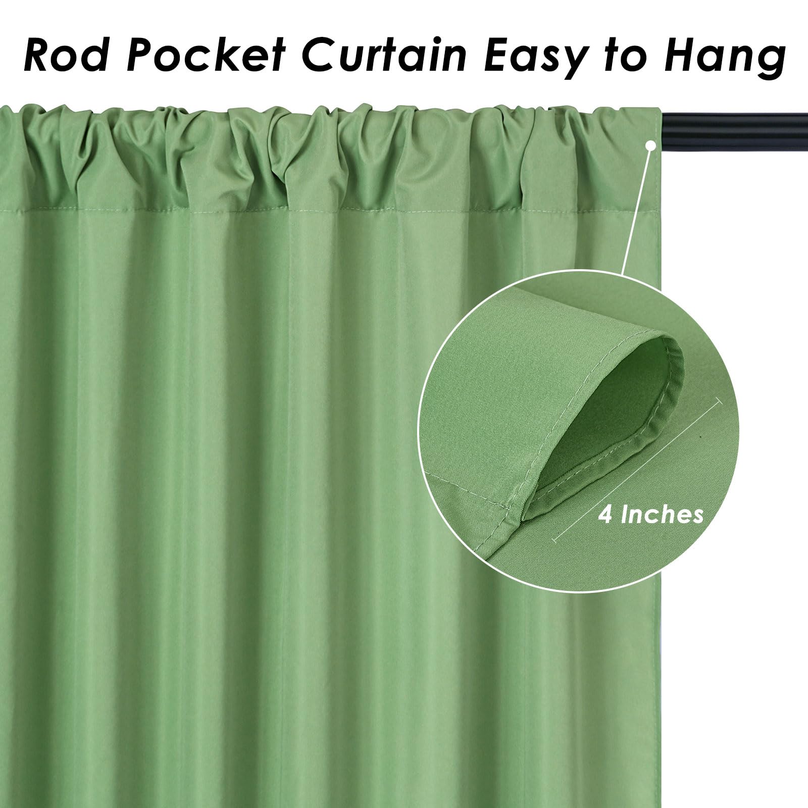 Foto 5 pulgar | Cortinas Soardream Verde Salvia 6x M - Venta Internacional