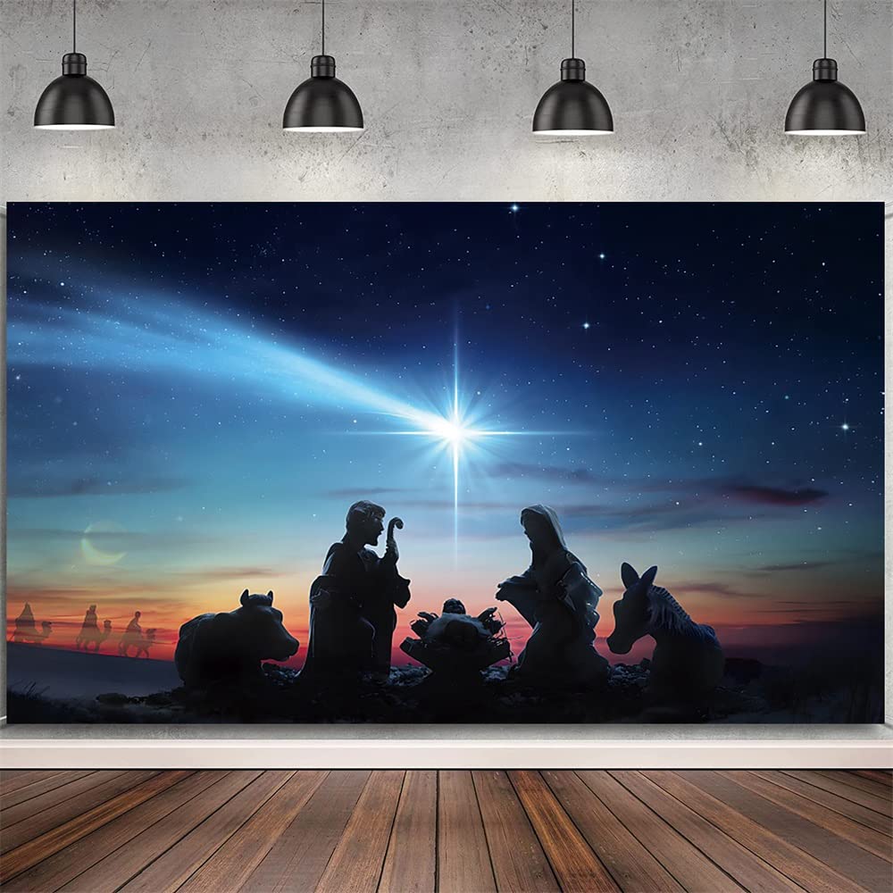 Fondo Dorcev El Nacimiento De Cristo, 4,5 M X 3 M, Vinilo - Venta Internacional.