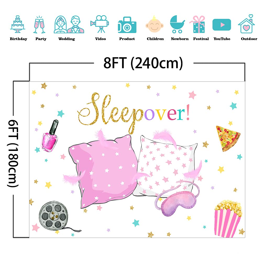 Foto 5 pulgar | Pijama Background Mocsicka Sleepover Party Sleepover Pijamas De 8 X 6 Pies - Venta Internacional.