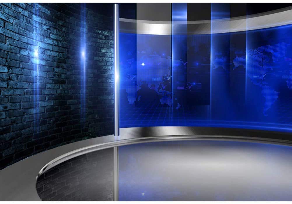 Fondo De Estudio Csfoto News Broadcasting, Vinilo De 4,2 X 3 M - Venta Internacional.