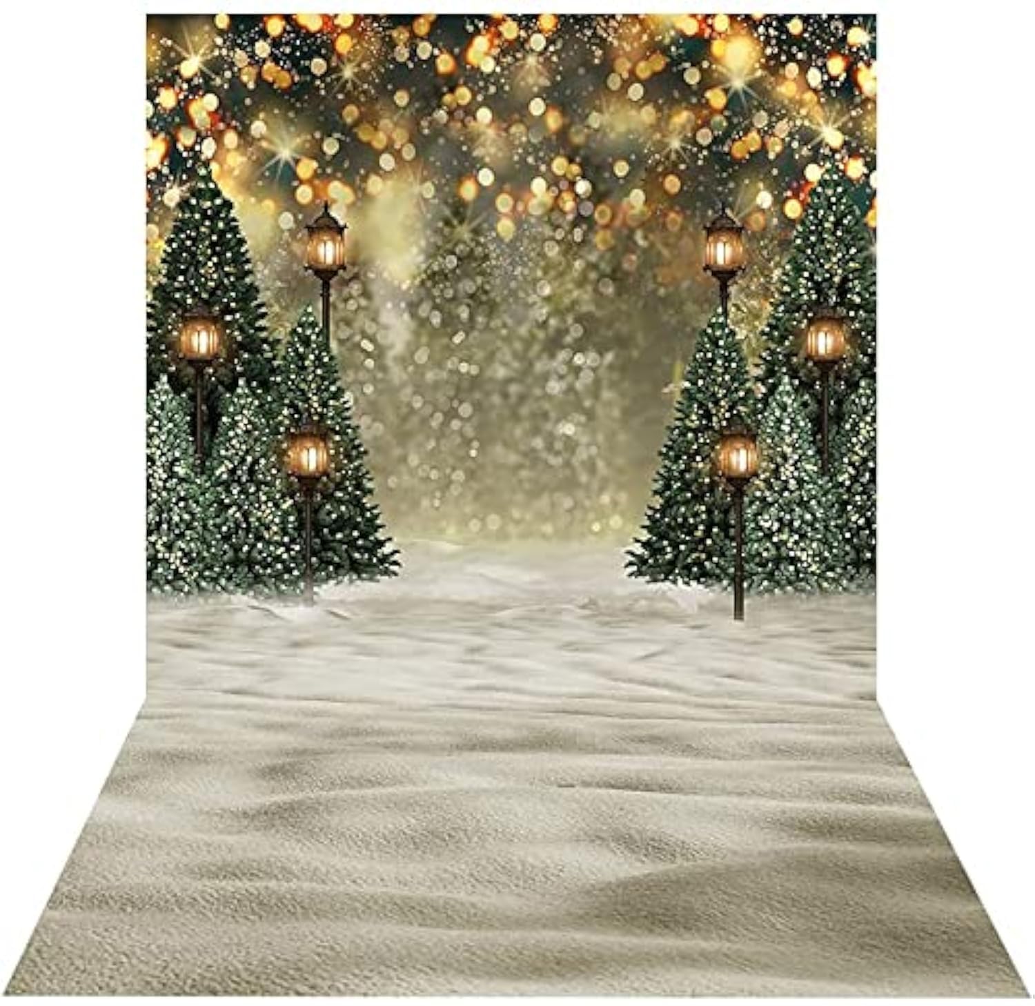 Foto 1 | Telón De Fondo Fotográfico Mocsicka Winter Forest Christmas 180x24 - Venta Internacional.