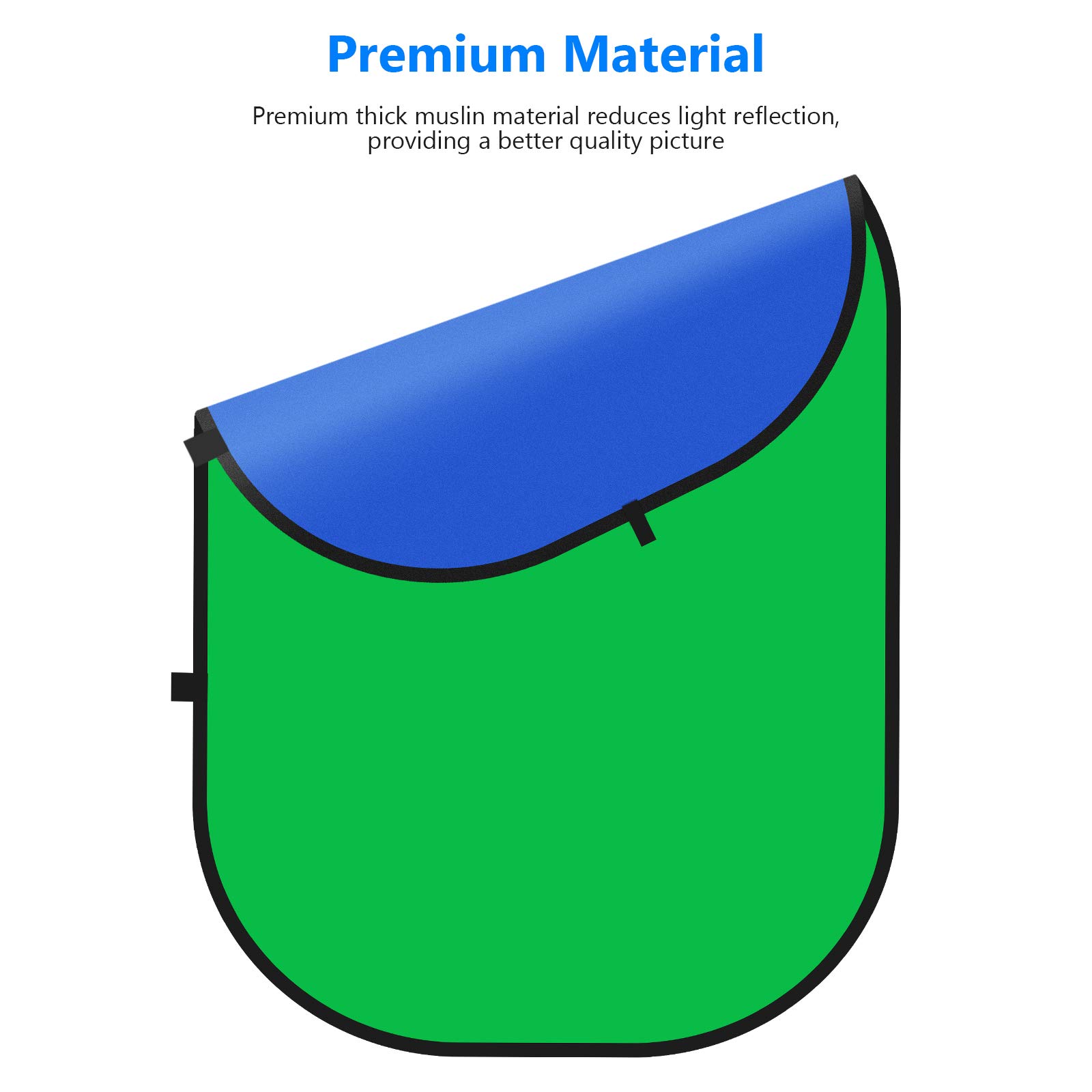 Foto 3 pulgar | Chromakey Backdrops Neewer De Doble Cara, Verde Y Azul, 1,5 X 2 M - Venta Internacional.