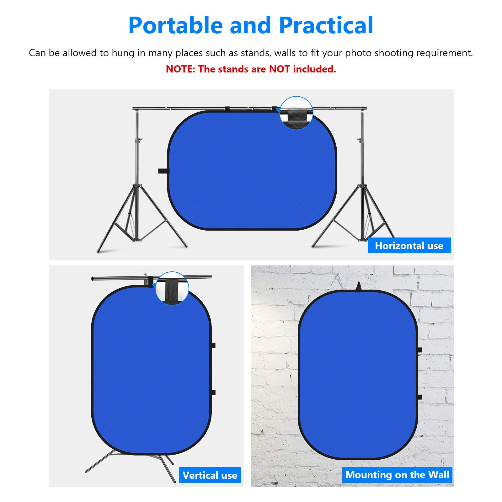 Foto 4 pulgar | Chromakey Backdrops Neewer De Doble Cara, Verde Y Azul, 1,5 X 2 M - Venta Internacional.