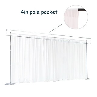 Foto 4 | Cortinas De Fondo Urby De Dos Capas De Gasa Y Tul Y Poliéster - Venta Internacional.