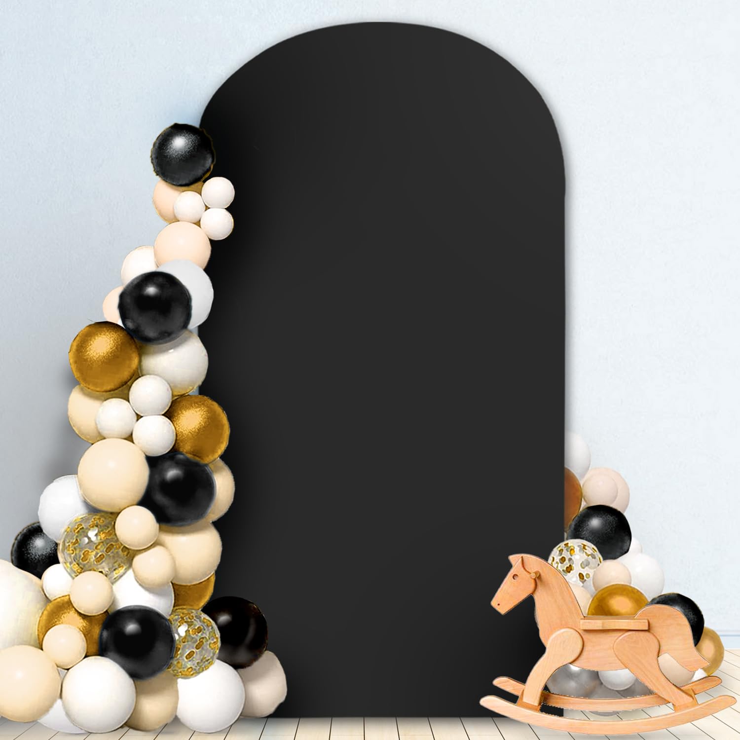 Foto 1 | Funda De Arco Modfuns Chiara De Spandex Negro De 2,1 X 2,2 M Para Boda - Venta Internacional.