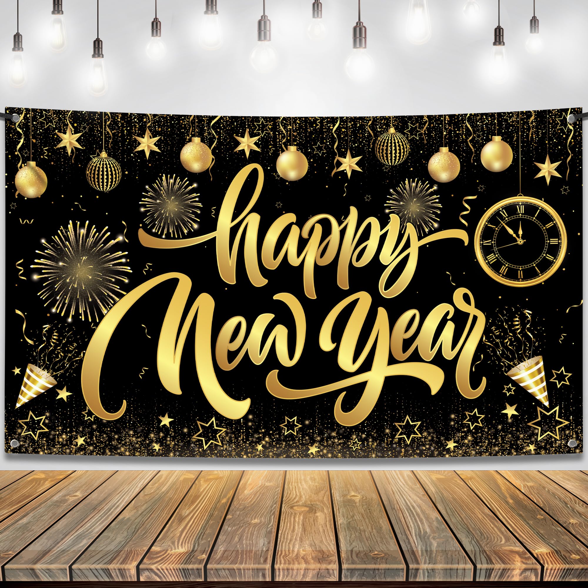 Foto 2 pulgar | Telón De Fondo Katchon Happy New Year 2025, 183 X 112 Cm, Con Cinta - Venta Internacional.