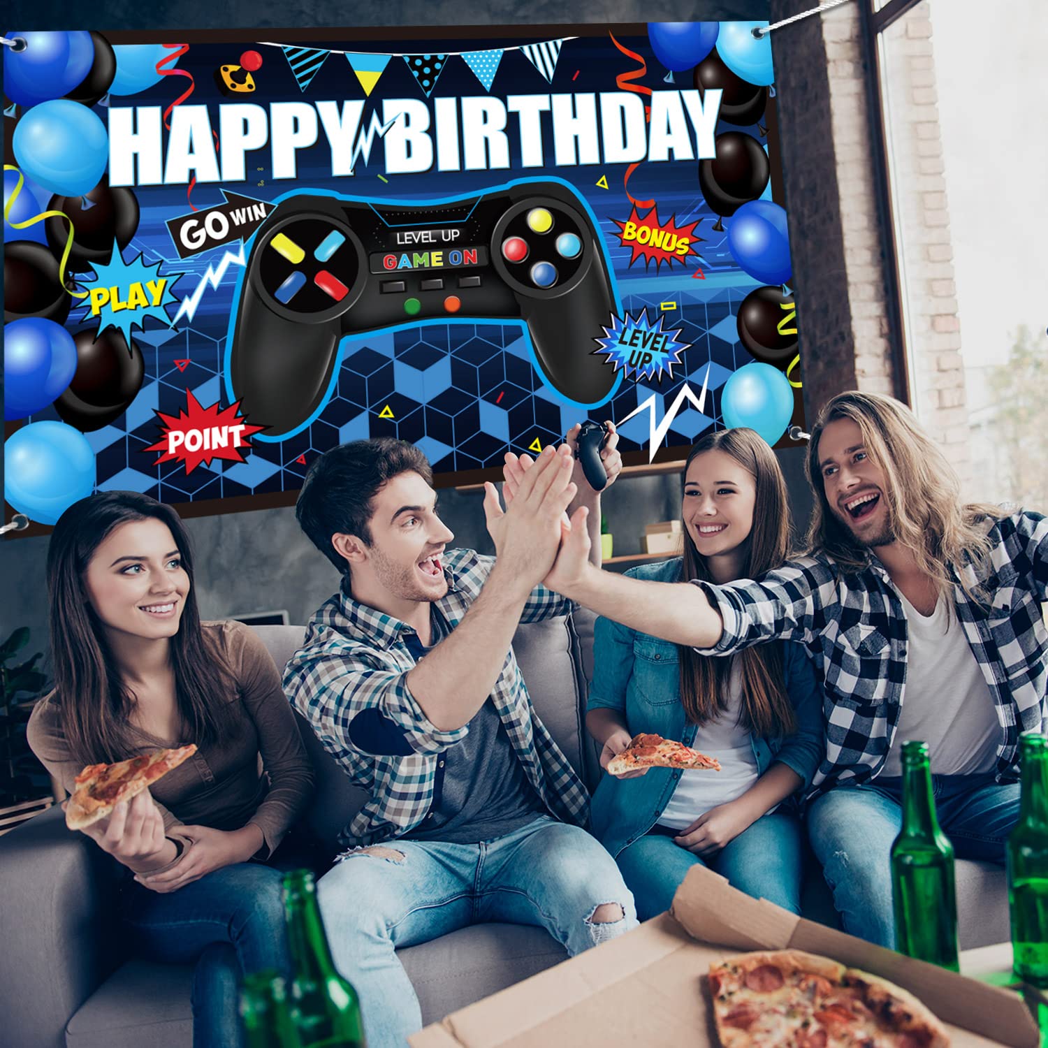 Foto 5 pulgar | Videojuego Party Backdrop Bulu Happy Birthday Blue - Venta Internacional.