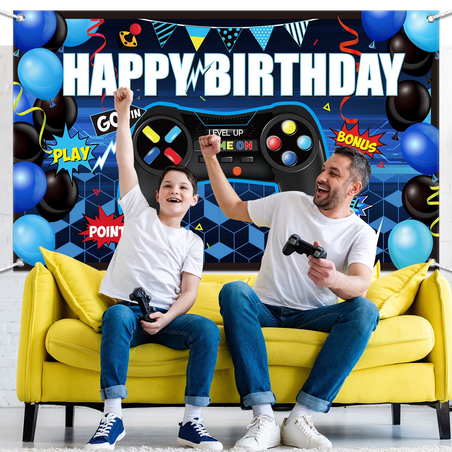 Foto 7 pulgar | Videojuego Party Backdrop Bulu Happy Birthday Blue - Venta Internacional.