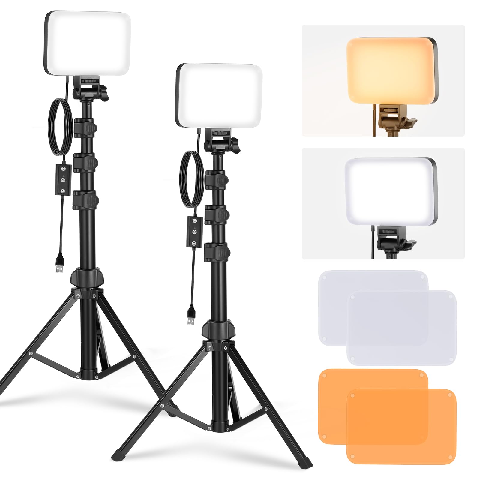 Kit De Iluminación Led Para Paneles De Vídeo Neewer Basic Bp66, Paquete De 2 - Venta Internacional.