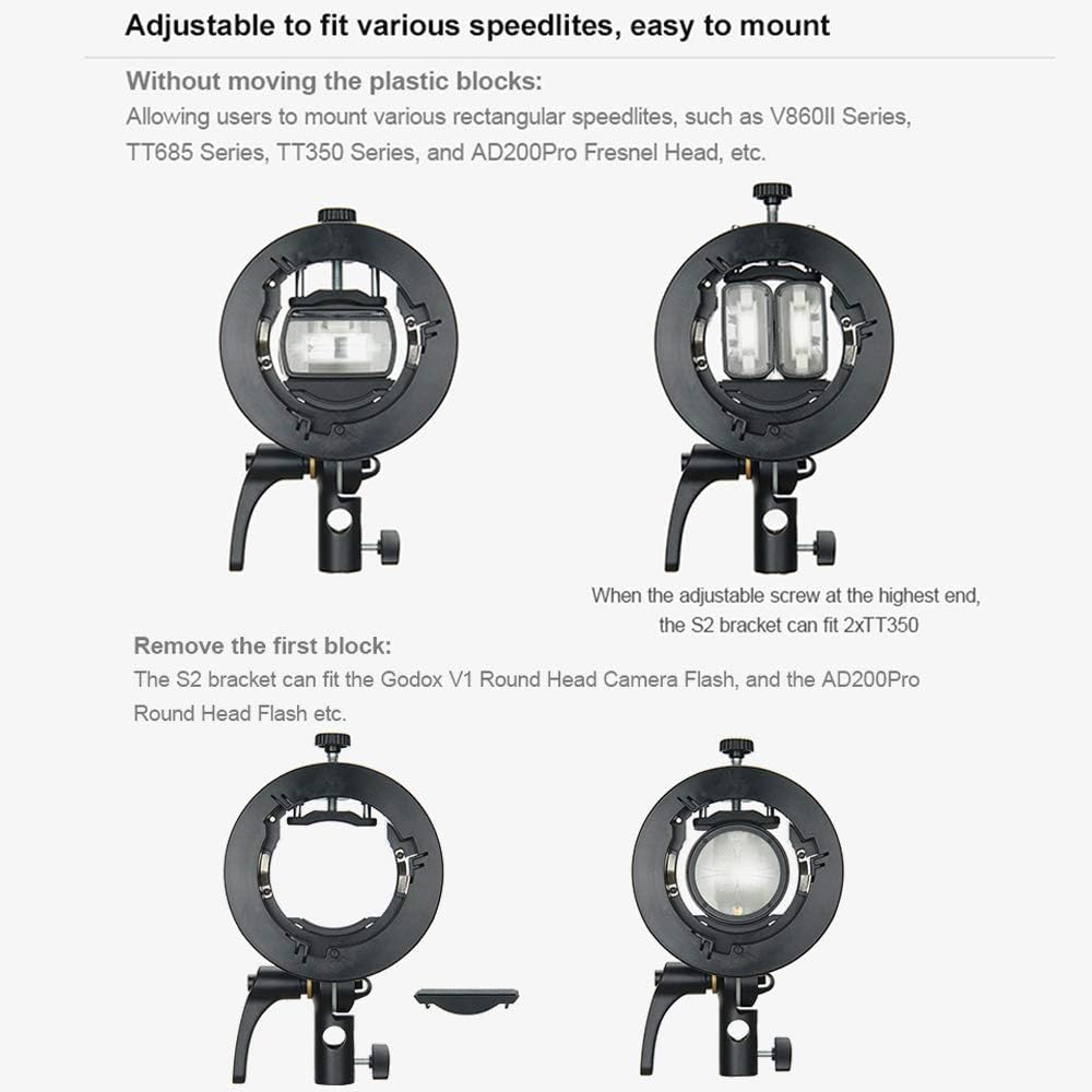 Foto 4 pulgar | Soporte Speedlite S-type Bowens Para Godox V1 Ad200pro - Venta Internacional.