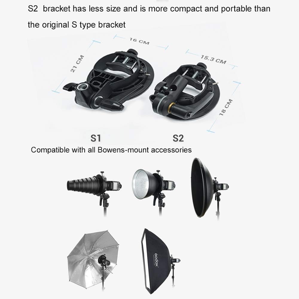 Foto 6 | Soporte Speedlite S-type Bowens Para Godox V1 Ad200pro - Venta Internacional.