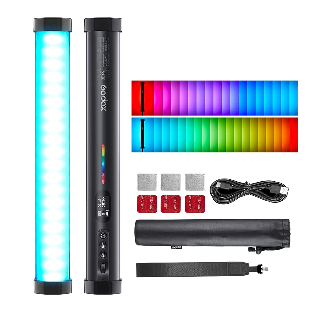 Tubo De Luz Godox Tl30 Rgb A Todo Color Cri 97 Tlci 99 8w - Venta Internacional.