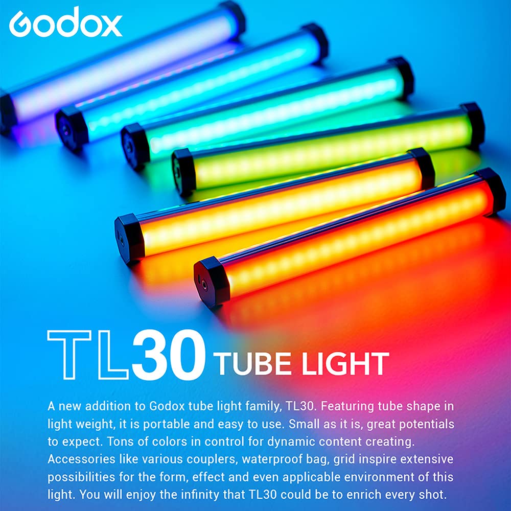 Foto 3 pulgar | Tubo De Luz Godox Tl30 Rgb A Todo Color Cri 97 Tlci 99 8w - Venta Internacional.