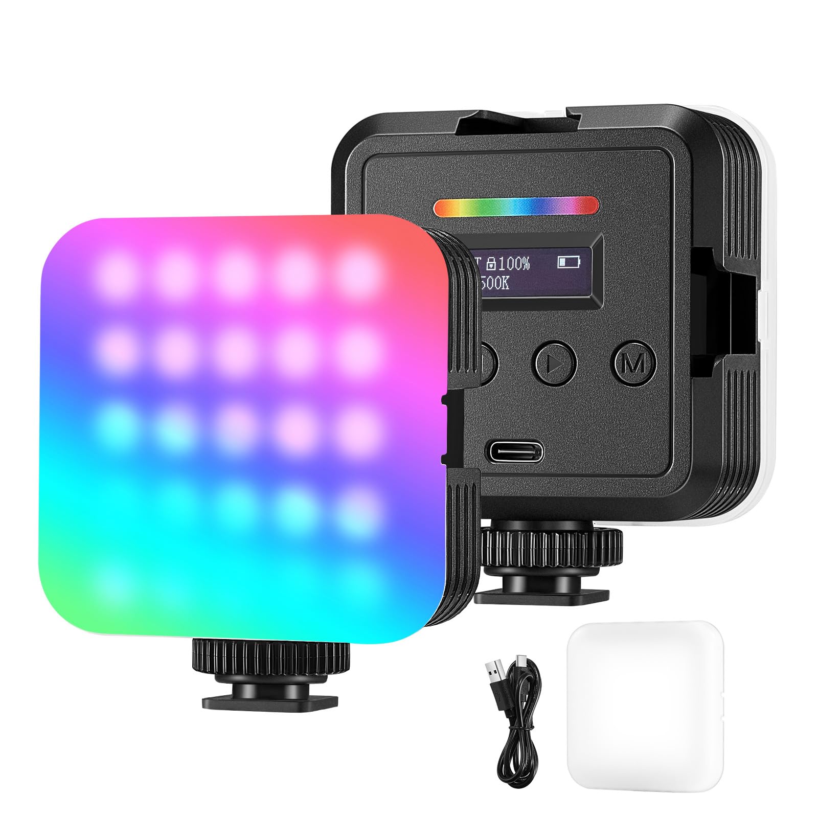 Foto 2 pulgar | Lámpara De Vídeo Neewer Rgb61 Led Magnética Con 3 Soportes Para Zapatos Fríos - Venta Internacional.