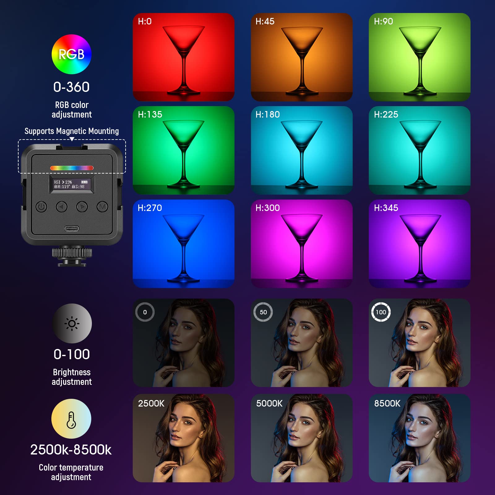 Foto 3 pulgar | Lámpara De Vídeo Neewer Rgb61 Led Magnética Con 3 Soportes Para Zapatos Fríos - Venta Internacional.