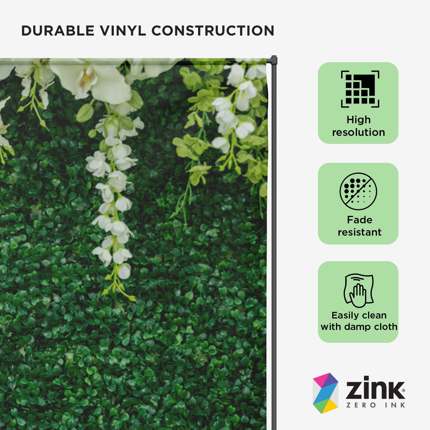 Foto 2 | Fondo Fotográfico Con Hojas De Zinc, Sin Arrugas, 137 Cm X 183 Cm - Venta Internacional.