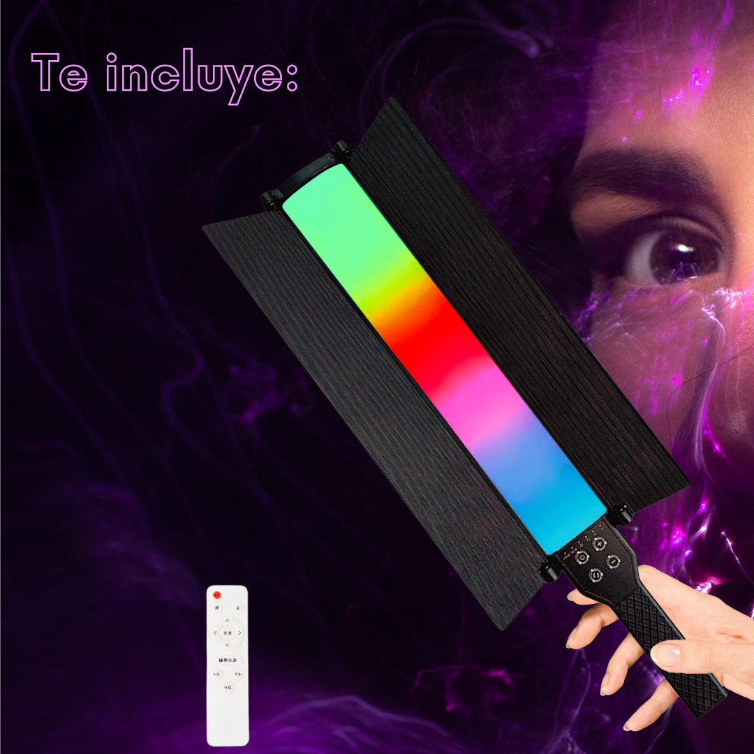 Foto 3 pulgar | Lámpara Led Rgb De Mano Iluminación Profesional Para Fotografía Y Video